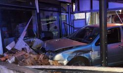 Araç yoldan çıktı sürücü yaralandı