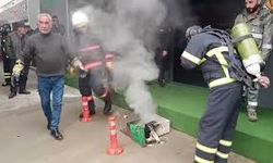 Kafede çıkan yangında iş yeri kullanılamaz hale geldi