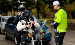 Motosiklet denetimlerinde 98 sürücüye ceza kesildi
