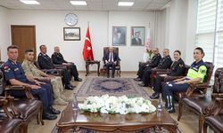Jandarma Teşkilatı kuruluş yıl dönümünde Vali Akın'ı ziyaret etti