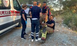 Yaralı itfaiyeci görevine devam etti