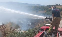 Çöp alanında yangın paniği