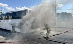 Konya için yola çıktı ama motoru yandı!