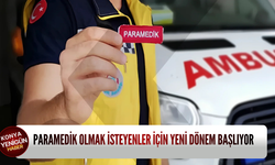 Paramedik olmak isteyenler için yeni dönem başlıyor