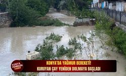 Konya’da yıllardır beklenen görüntü: Kuruyan çay yeniden canlandı