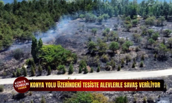 Konya Yolu üzerindeki tesiste alevlerle savaş veriliyor
