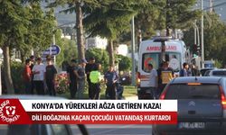 Konya'da yürekleri ağza getiren kaza: Küçük çocuğu parkta gezen vatandaş son anda kurtardı