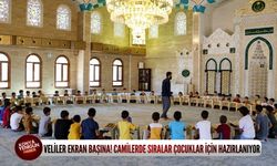 Veliler ekran başına! Camilerde sıralar çocuklar için hazırlanıyor
