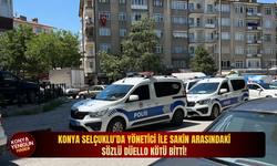 Konya Selçuklu’da yönetici ile sakin arasındaki sözlü düello kötü bitti!