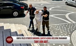 Konya polisi otobüsü durdurdu, çantayı açınca gözlerine inanamadı! Tam 5 bin adet...