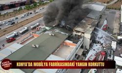 Konya’da korkutan fabrika yangını: Alevler şehri dumana boğdu! Ekipler seferber oldu