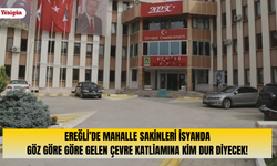 Ereğli’de mahalle sakinleri isyanda: Göz göre göre gelen çevre katliamına kim dur diyecek!