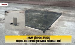 Selçuklu Belediyesi'nden göçük sorununa ışık hızında çözüm!