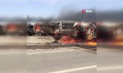 Irak'ta katliam gibi kaza: Türbe ziyaretinden dönen yolcu otobüsü alev alev yandı