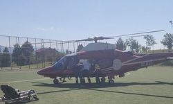 Rahatsızlanan hasta, Konya'ya helikopterle sevk edildi