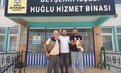 Yaralı leylek Konya'da cami kubbesinden kurtarıldı
