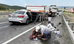 Karadeniz Bağlantı Yolunda feci kaza: Dorseye ok gibi saplanan otomobilde can pazarı