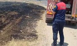 Korkutan yangın! Alevler tarım arazilerine ulaşmadan kontrol altına alındı