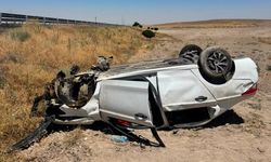 Ereğli'de takla atan araçtaki 5 kişi sağ kurtuldu