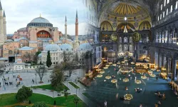 Ayasofya'da şok eden anlar! Ziyaret alanında avaz avaz İncil okuyanlar paket edildi
