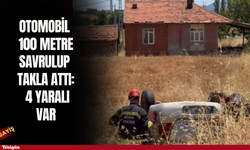 Seydişehir'de otomobil 100 metre savrulup takla attı: 4 yaralı