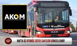 Hafta içi otobüs sefer saatleri güncellendi!