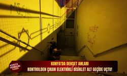 Konya'da dehşet anları: Kontrolden çıkan elektrikli bisiklet alt geçide uçtu!