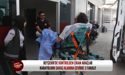 Beyşehir'de kontrolden çıkan araçlar karayolunu savaş alanına çevirdi: 3 yaralı!
