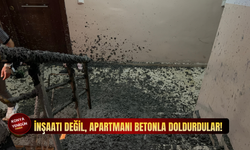 İnşaatı değil, apartmanı betonla doldurdular!