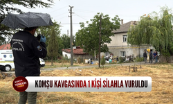 Konya'da komşu kavgasında 1 kişi silahla vuruldu