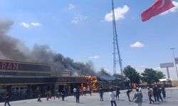 Konya'nın ilçesinde dinlenme tesisinde yangın çıktı!