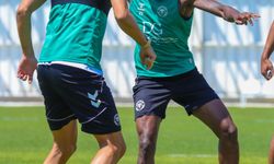 Çaykur Rizespor maçı öncesi yeşil-beyazlılar sahaya indi