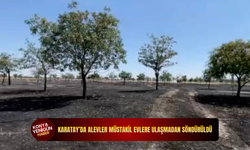Karatay’da alevler müstakil evlere ulaşmadan söndürüldü