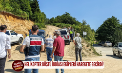 Helikopter düştü iddiası ekipleri harekete geçirdi!