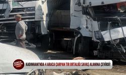 Kadınhanı’nda 4 araca çarpan tır ortalığı savaş alanına çevirdi!