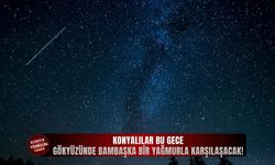 Konyalılar bu gece gökyüzünde bambaşka bir yağmurla karşılaşacak!
