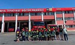 Meram'da genç sporculara yangın eğitimi uygulamalı anlatıldı!