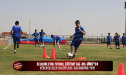 Selçuklu’da futbol eğitimi yaz-kış sürüyor: Yetenekliler kulüplere kazandırılıyor!