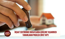 İnşaat sektöründe ruhsatlarda gerileme yaşanırken tamamlanan projeler zirve yaptı