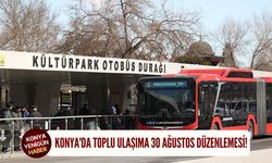 Konya'da toplu ulaşıma 30 Ağustos düzenlemesi!