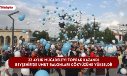 22 aylık mücadeleyi Toprak kazandı: Beyşehir’de umut balonları gökyüzüne yükseldi!