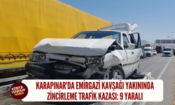 Karapınar'da Emirgazi Kavşağı yakınında zincirleme trafik kazası: 9 yaralı