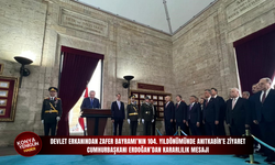 Devlet erkanından Zafer Bayramı’nın 104. yıldönümünde Anıtkabir’e Ziyaret: Cumhurbaşkanı Erdoğan’dan kararlılık mesajı