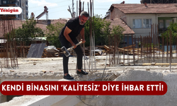 Kendi binasını ihbar etti!