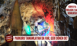 Konya'ya yaklaşık 2 saat uzaklıkta! Parkuru tamamlayan da var, geri dönen de!