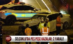 Selçuklu'da Peş Peşe Kazalar: 2 Yaralı!