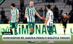 Konyaspor 90. Dakika penaltı golüyle yıkıldı!
