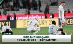 Bitiş düdüğü çaldı: Konyaspor 1 - 2 Kocaelispor!