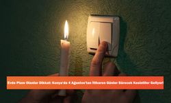 Evde Planı Olanlar Dikkat: Konya'da 4 Ağustos'tan İtibaren Günler Sürecek Kesintiler Geliyor!