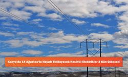 Konya'da 14 Ağustos'ta Hayatı Etkileyecek Kesinti: Elektrikler 3 Gün Gidecek!